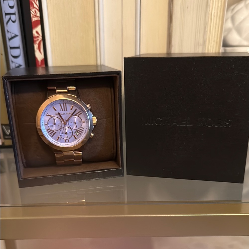 Michael Kors Bradshaw Chronograph in Rose Gold